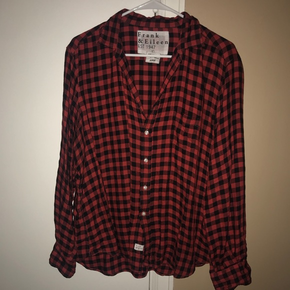 Frank & Eileen “Eileen” Shirt Plaid Button Down L Buffalo Check - Picture 2 of 9